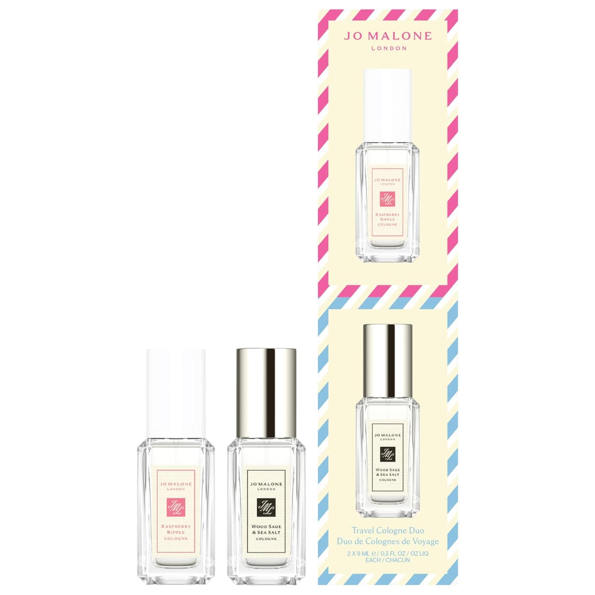 Mini Raspberry Ripple & Wood Sage & Sea Salt Cologne Set Duo