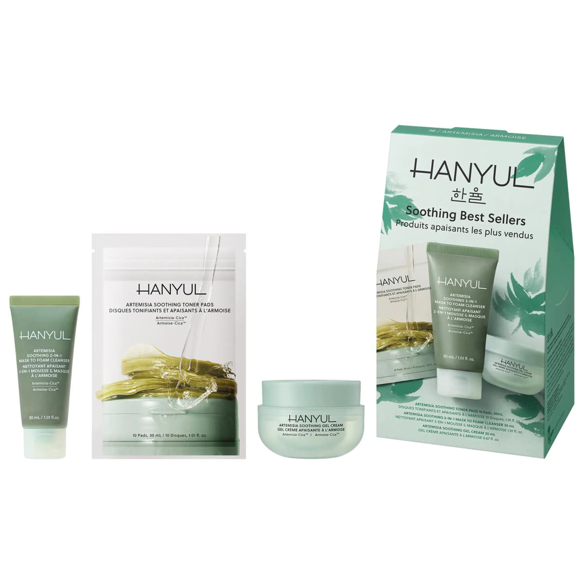 Korean Artemisia Soothing Best Sellers Set with Centella Asiatica