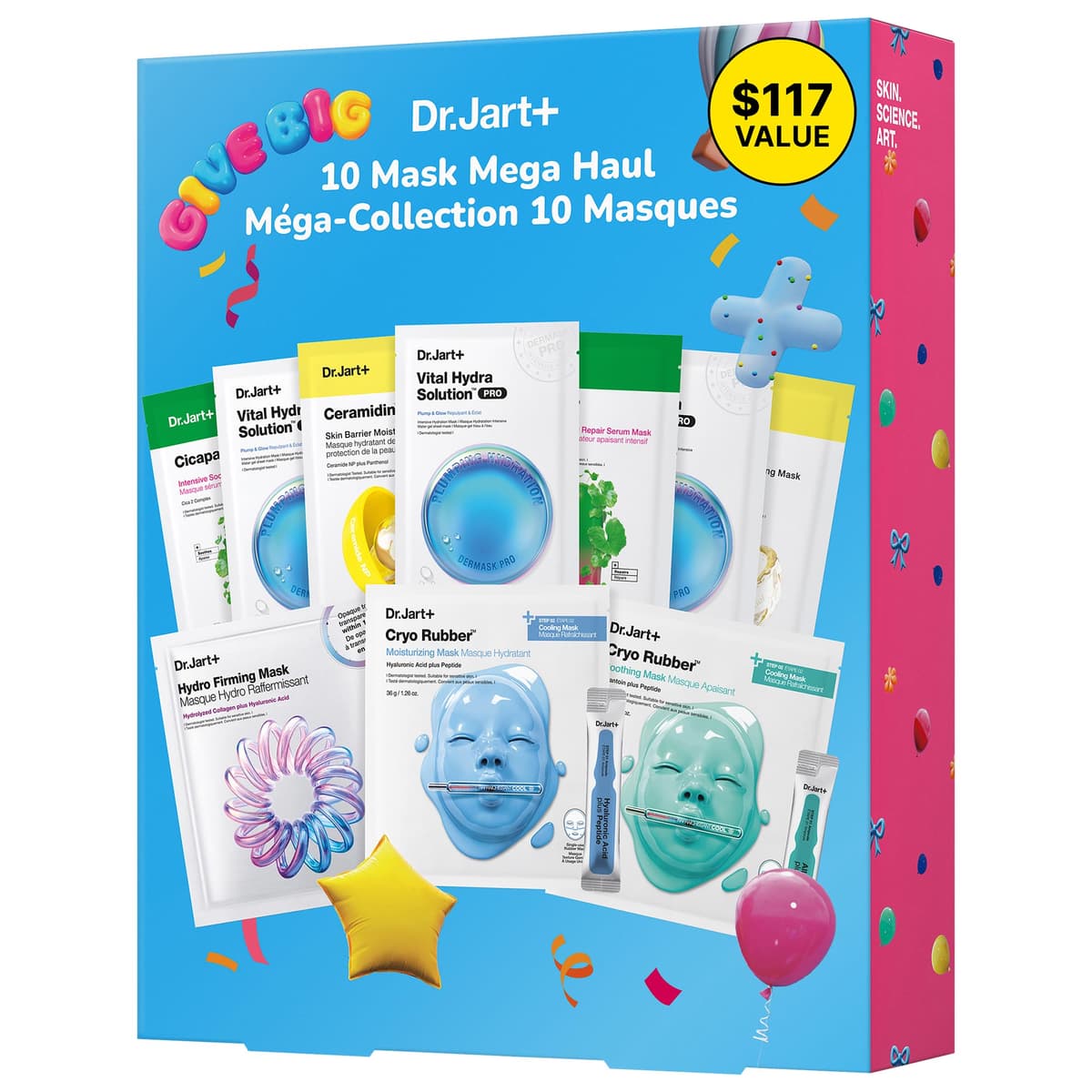 Assorted 10 Mask Mega Haul Holiday Gift Set