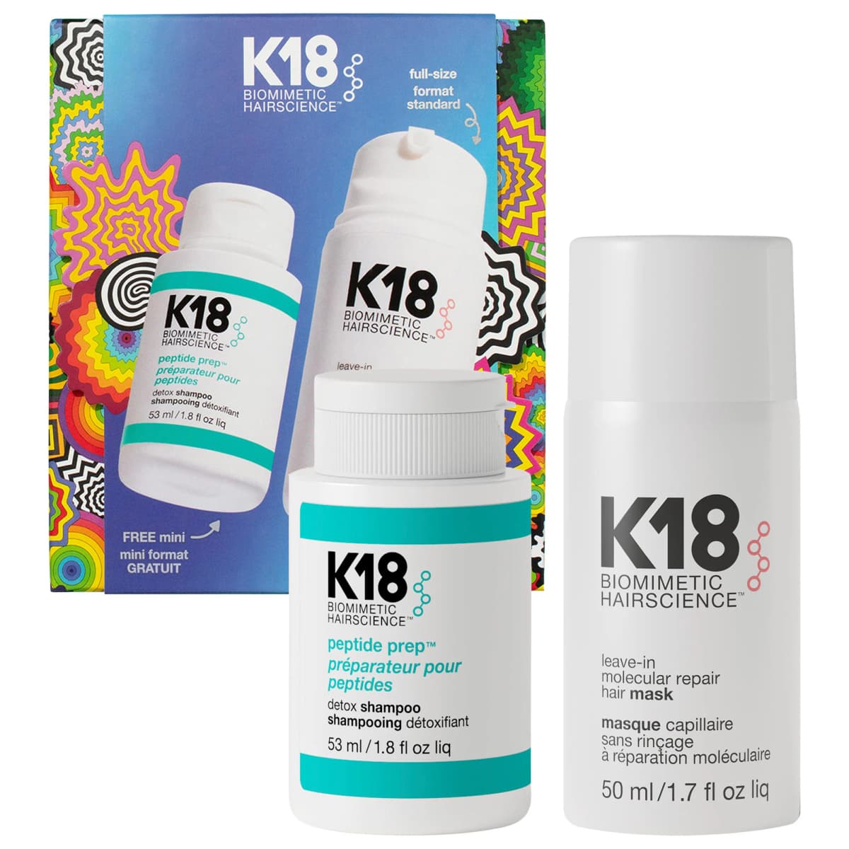 Detox + Repair Leave-In Molecular Repair Mask & Mini Detox Shampoo Gift Set