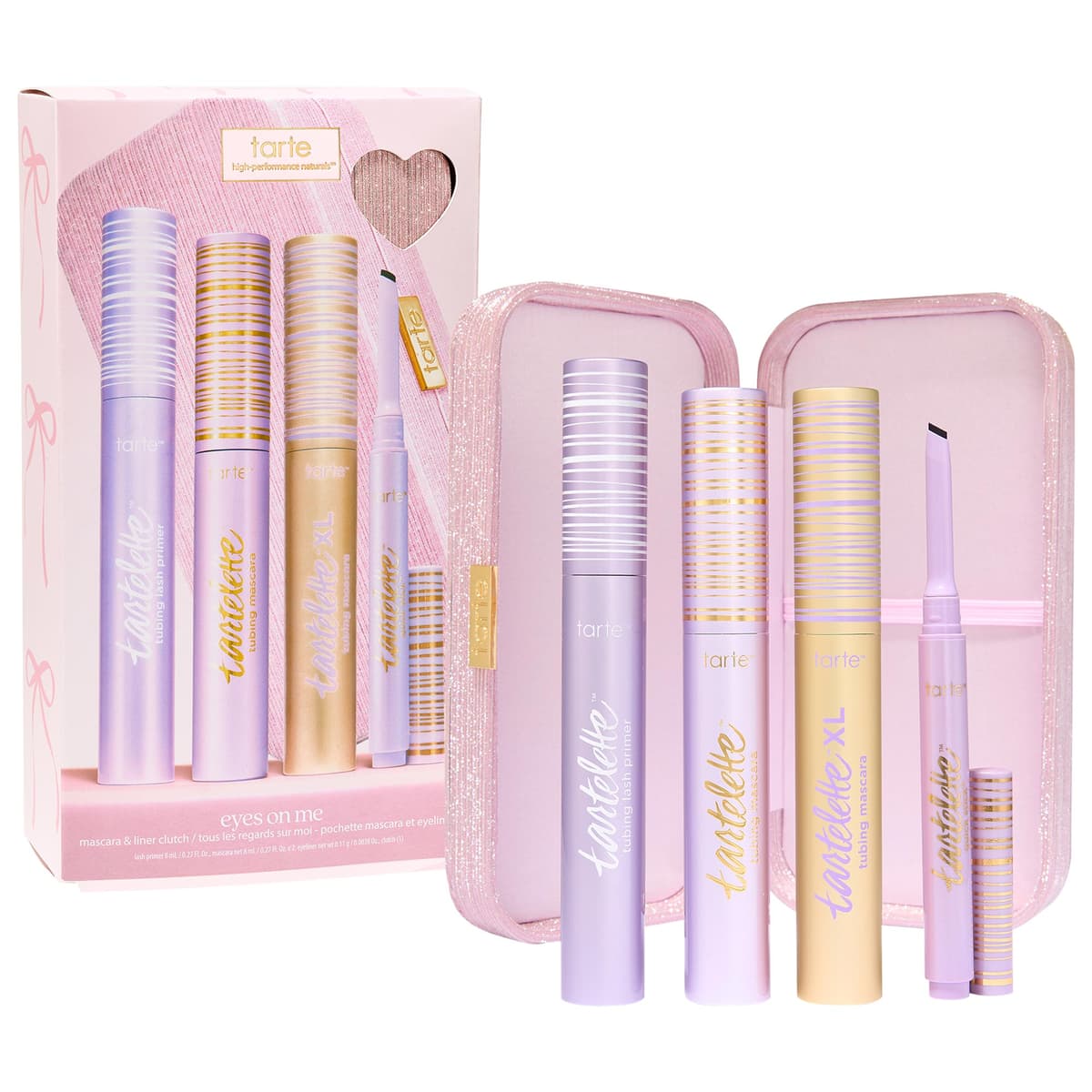 eyes on me tartelette mascara & liner clutch