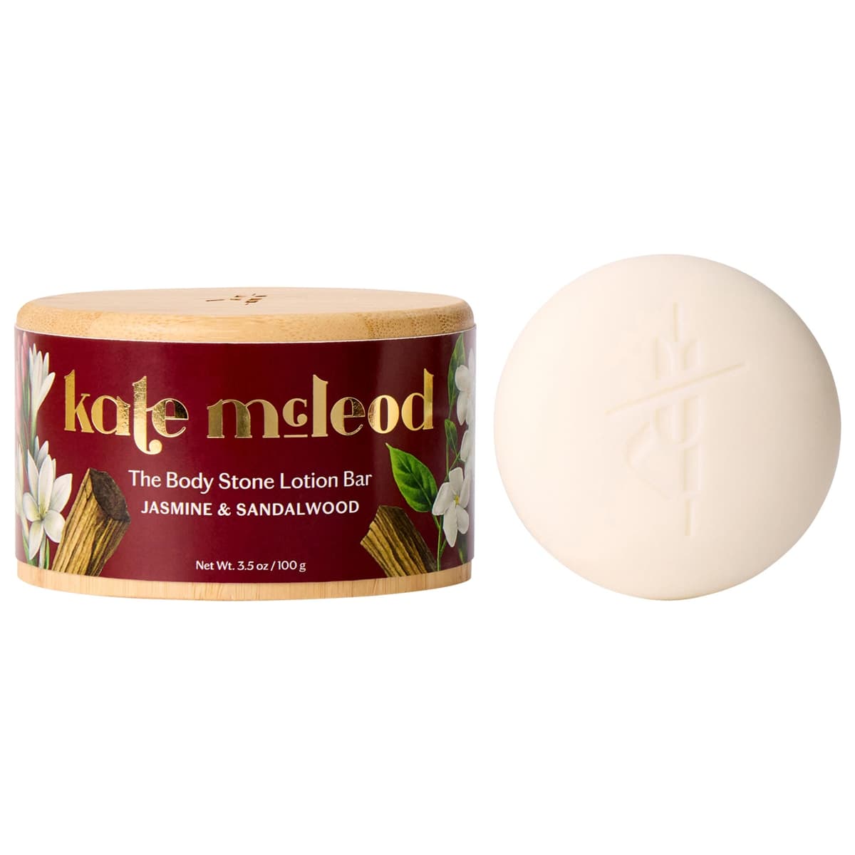 Body Stone with Jasmine & Sandalwood - Nourishing Cocoa Butter Lotion Bar