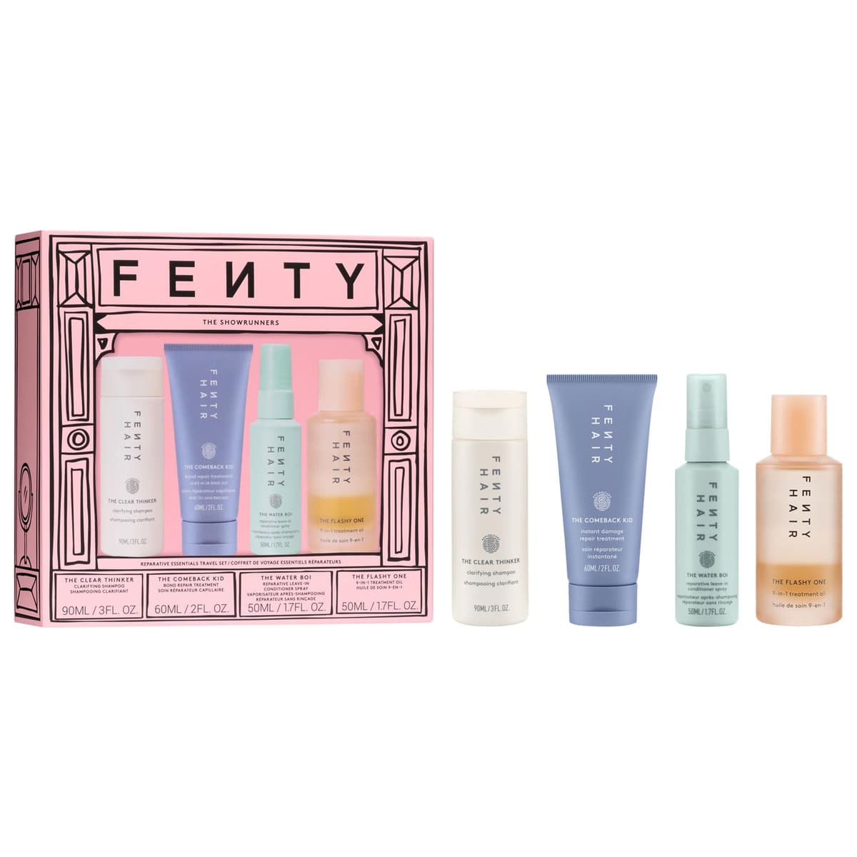 The Showrunners 4-Piece Reparative Mini Hair Gift Set