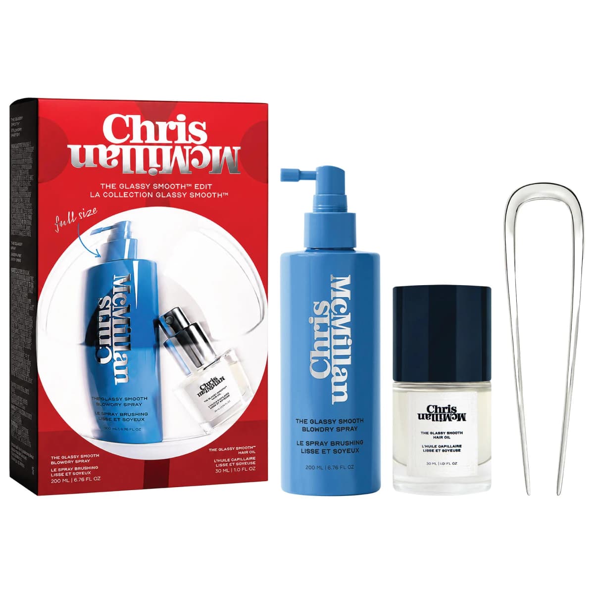 The Glassy Smooth Styling Duo Hair Gift Set